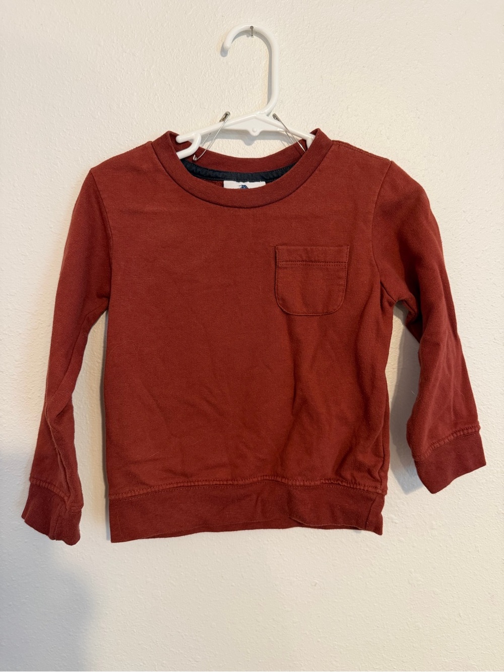 Tommy Bahama Kids Rust Red Long-Sleeve Pocket Sweatshirt